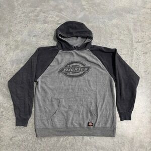 Dickies Gray & Black Logo Hoodie Size Large